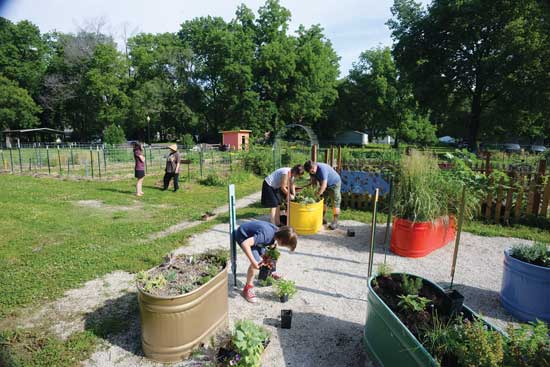 The city of Lawrence identified vacant lots that could be used for urban farming and made them available to community members, free of charge, to transform into gardens.